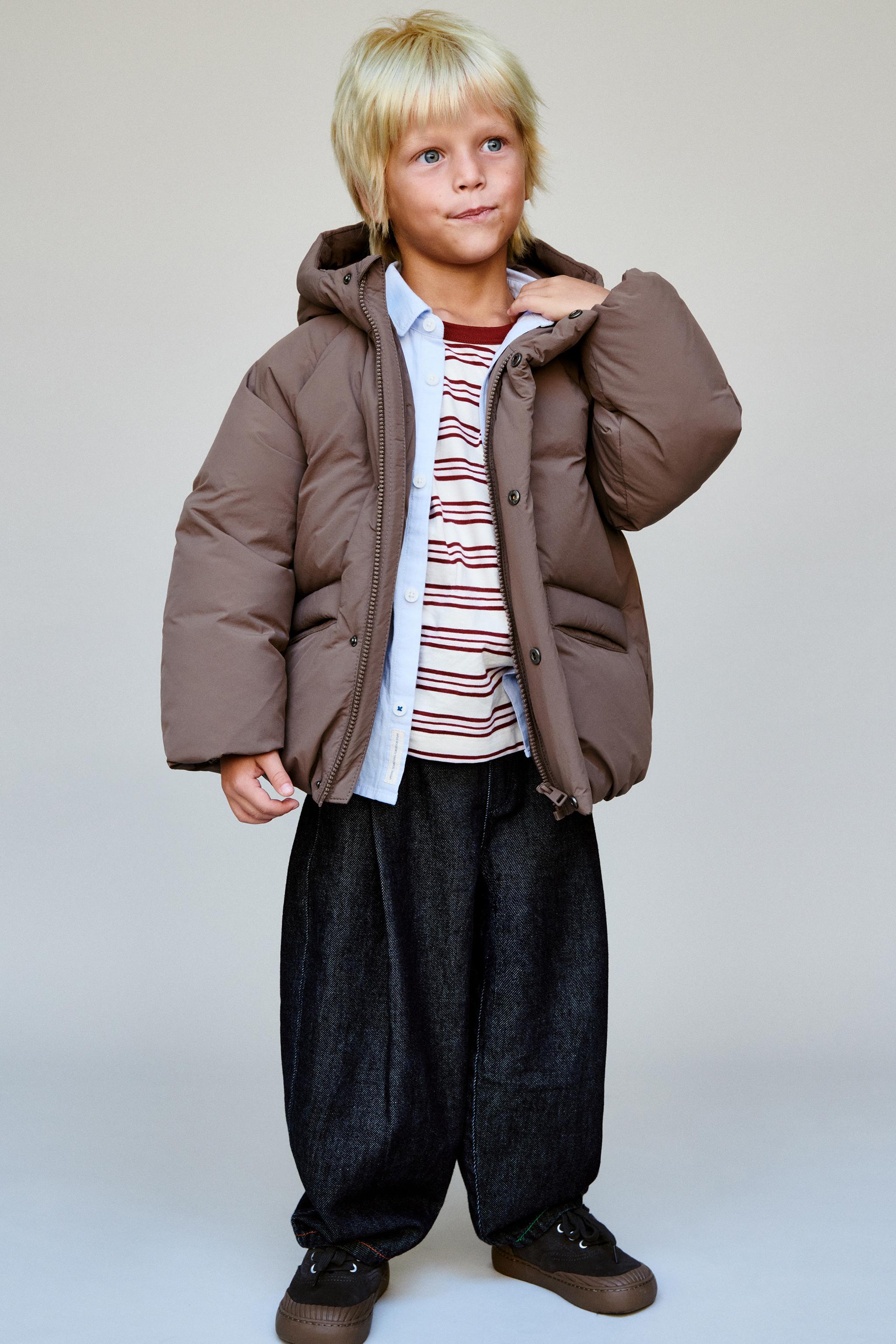 WATER REPELLENT 50% FEATHER AND DOWN PUFFER JACKET